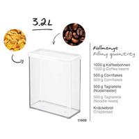 Rotho LOFT Bewaardoos 20x10x21 cm 3.2L Wit/Transparant - thumbnail
