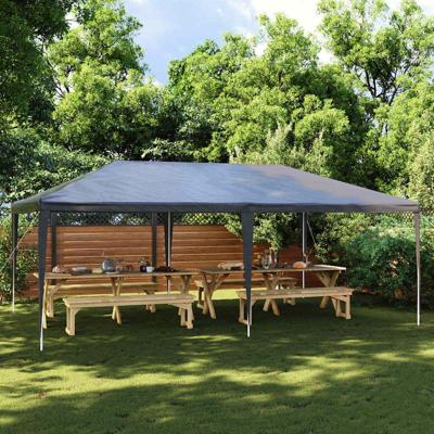 VidaXL Partytent professioneel 90 g/m² 4x6 m antraciet VidaXL Partytent professioneel 90 g/m² 4x6 m antraciet