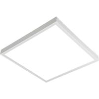 LED Paneel - Aigi Limno Slim - 60x60 - Helder/Koud Wit 6000K - 32W - Smart LED - Slimme LED - Dimbaar - Opbouw Vierkant - Mat Wit - Flikkervrij - thumbnail