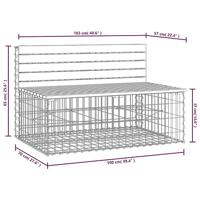 Tuinbank schanskorfontwerp 103x70x65 cm massief douglashout - thumbnail