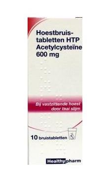 Healthypharm Acetylcysteine 600mg 10 Bruistabletten