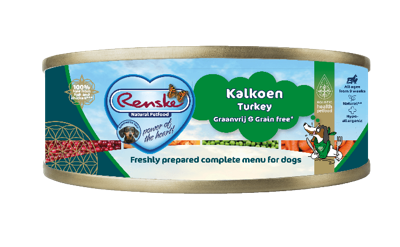 Renske hondenvoer vers kalkoen graanvrij 95g