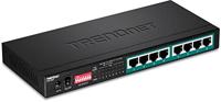 TRENDnet TPE-LG80 Gigabit PoE+ switch, 8 x PoE+ poorten, lange afstanden PoE+ uitgebreid bereik tot 200 m (656 voet), TPE-LG80 - thumbnail