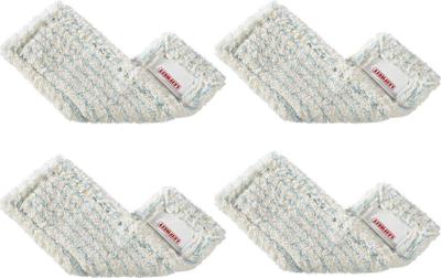 Leifheit Profi Overtrek Vloerwisser XL 42 cm Gevouwen Cotton Plus Set van 4