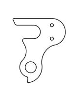 Union derailleurpad gh-027 met schroefset m4x0.7 - thumbnail