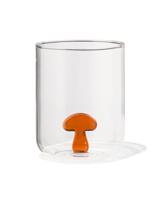 HEMA Glas met paddenstoel 450ml herfst (terra) - thumbnail