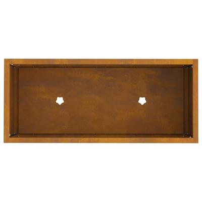 VidaXL Verhoogde tuin plantbak roestig 60 x 26 x 45 cm cortenstaal VidaXL Verhoogde tuin plantbak roestig 60 x 26 x 45 cm cortenstaal