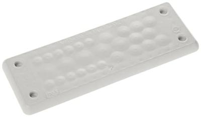 Trelleborg MH-24 F27-1 LIGHT GREY UL94 V-0 IP65 TPE Screw Doorvoerplaat TPE Grijs 1 stuk(s)