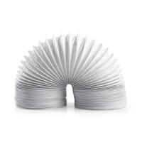 PVC Luchtafvoerslang | 100 mm | 1.50 m | Geschikt voor: Air Ventilation / Tumble Dryers | Wit - thumbnail
