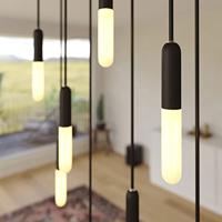 Hanglamp met 8 pendels en metalen afwerking Mat zwart Dibond | Creative-Cables | Lamp kopen | Creative-Cables | Lamp kopen | Creative-Cables | Lamp | - thumbnail