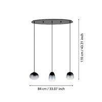 Eglo Eetkamer hanglampAguilares met glas - 900195 - thumbnail