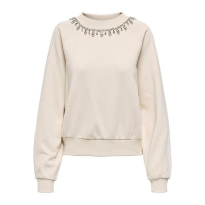 Only Onljett L/s O-neck Emb. Box Swt 15355912 Sweater 4856683 Birch Embellishment