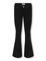 Kids ONLY winter jeansbroek meisjes - zwart - KogRoyal - flared fit - thumbnail