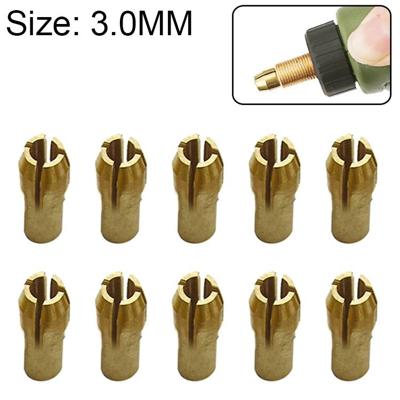 10 PC's drie-klauw koper klem moer voor elektrische molen hulpstukken boring diameter: 3.0mm