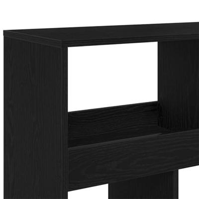 Boekenkast 2 pcs Zwart Eiken 100 x 33 x 93.75 cm Bewerkt hout
