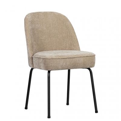 WOOOD Eetkamerstoel 'Vogue' Chenille, kleur Zand