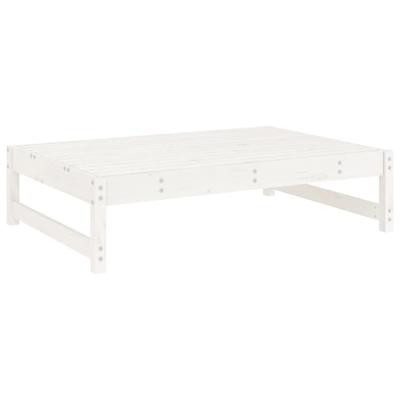 5-delige Loungeset massief grenenhout wit