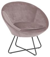 Fauteuil Forli - fluweel - roze - thumbnail
