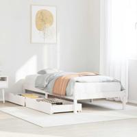 Bedframe zonder matras massief grenenhout wit 90x190 cm - thumbnail