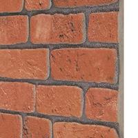 10 st Wandpanelen 3D terracottakleurige baksteen EPS - thumbnail