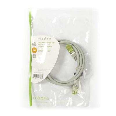 Nedis CAT7-Kabel | PiMF | RJ45 Male naar RJ45 Male | 1 m | Grijs | 1 stuks - CCGP85420GY10 CCGP85420GY10