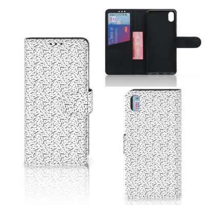 Xiaomi Redmi 7A | Telefoon Hoesje | Stripes Dots | Portemonnee hoesje Xiaomi Redmi 7A | Telefoon Hoesje | Stripes Dots | Portemonnee hoesje