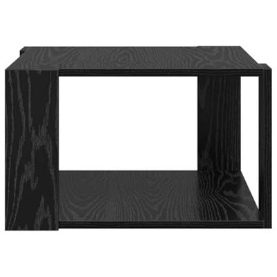 Salontafel Zwart eiken 51.5 x 51.5 x 30 cm Bewerkt hout