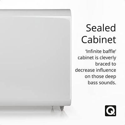 Q Acoustics: Q B12 Subwoofer - Hoogglans Wit Q Acoustics: Q B12 Subwoofer - Hoogglans Wit