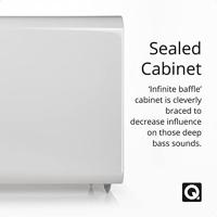 Q Acoustics: Q B12 Subwoofer - Hoogglans Wit - thumbnail