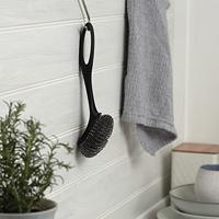 Dishmatic Staalborstel met handgreep - verwisselbare borstel - thumbnail