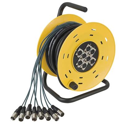 DAP Python 8 multikabel op haspel 8x XLR 16m DAP Python 8 multikabel op haspel 8x XLR 16m