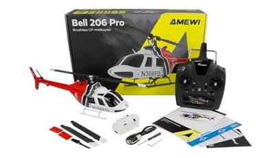 Amewi Bell 206 PRO RC helikopter RTF - thumbnail