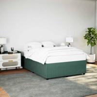 Bedframe zonder matras 160x200 cm fluweel donkergroen - thumbnail