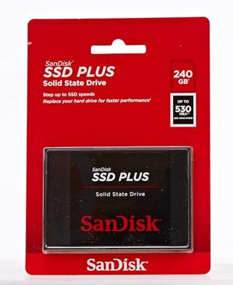 SanDisk SSD PLUS 240 GB SSD harde schijf (2.5 inch) SATA 6 Gb/s Retail SDSSDA-240G-G26