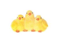Dec kuiken 3sp l13.5b6.5h7.5 cm geel Decoratie figuur HBX Deco - Hbx deco - thumbnail