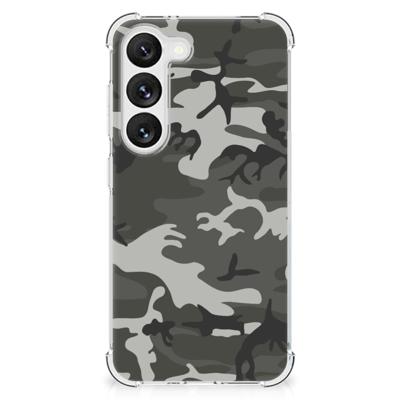 Samsung Galaxy S23 Doorzichtige Silicone Hoesje Army Light Samsung Galaxy S23 Doorzichtige Silicone Hoesje Army Light