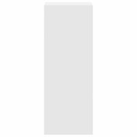 Boekenkast stapelbaar 30x30x80 cm bewerkt hout wit - thumbnail