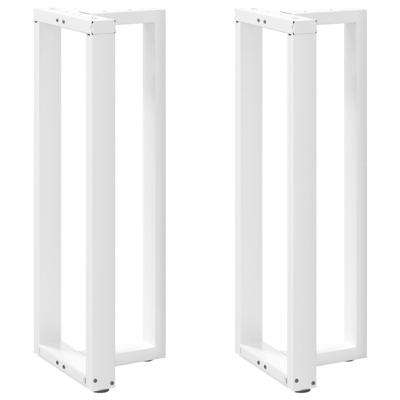 Bartafelpoten 2 st T-vormig 40x35x(110-111) cm staal wit