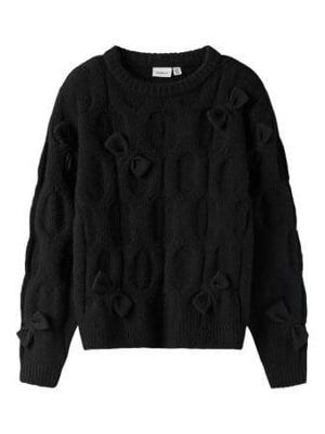 Name it winter sweater meisjes - zwart - regular fit, gebreid - NkfOlivia