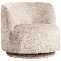 WOOOD Draaifauteuil 'Popular' Modulair, Chenille, kleur Naturel - thumbnail