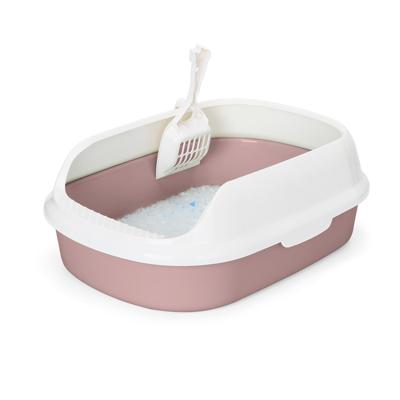 Nobleza Kattenbak met schepje - Open - Maat L - 55x39x19 cm - Bruin