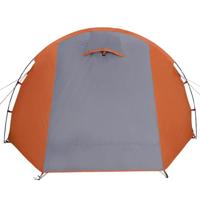 VidaXL Tunneltent 4-persoons waterdicht grijs en oranje - thumbnail