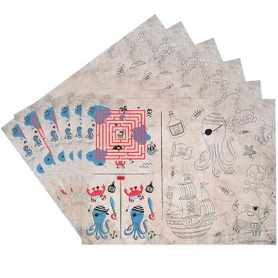 Pirate Party Activiteiten Placemat (6st)