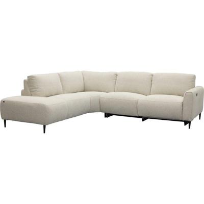 Bank Maily Hoekziteiland links + 2,5-zits arm rechts met 1 elek. relax (ééndelig)