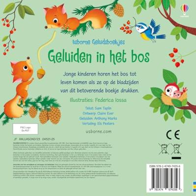 WPG Uitgevers Geluidenboek geluiden in het bos