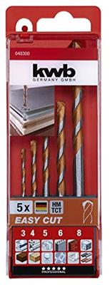 Allesboorset 3-8 mm easy cut 5dlg KWB - Kwb