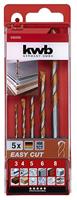 Allesboorset 3-8 mm easy cut 5dlg KWB - Kwb - thumbnail