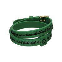 Armband Dames il mezzometro I LOVE YOU GOLD - BRACCIALE IN SILICONE/SILICONE BRACELET - thumbnail