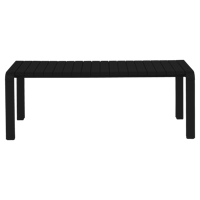 Zuiver Tuinbank 'Vondel' 130cm, kleur Zwart - thumbnail