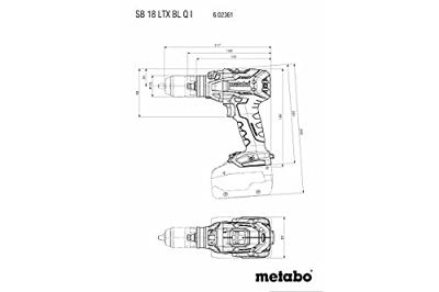 Metabo SB 18 LTX BL Q I accu klopboormachine 18v 5.5Ah LIHD koolborstelloos - 602361660
